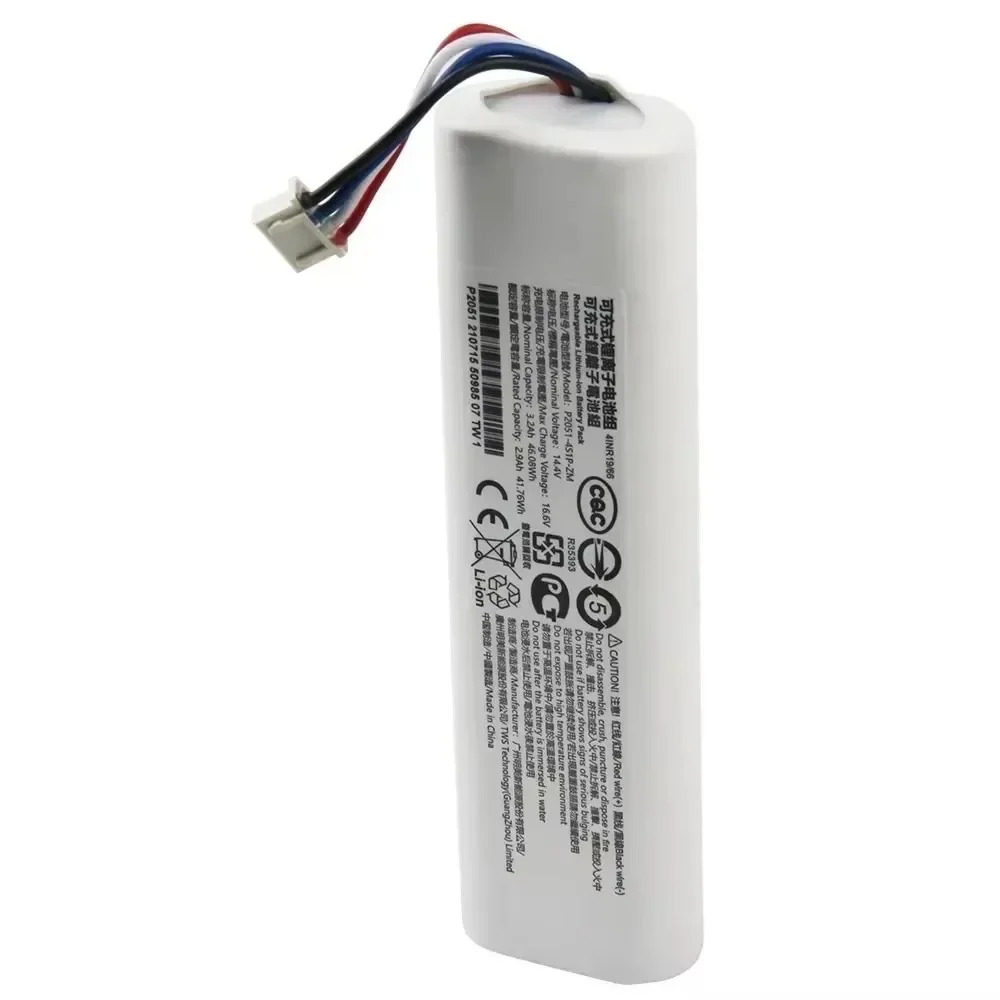 12800mAh li-ion Replacement Battery For Xiaomi Mi Robot Vacuum Mop 2 XMSTJQR2C STYTJ03ZHM 2C P2051-4S1P-ZM 14.8V 2C battery