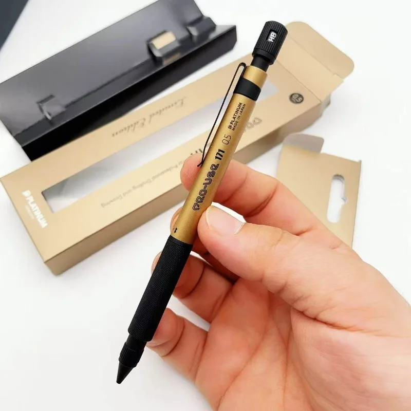 Japanese PLATINUM Automatic Pencil PRO-USE171 Metal Limited Edition 0.5mm Anti Break Lead Mechanical Pencils Office Student Gift