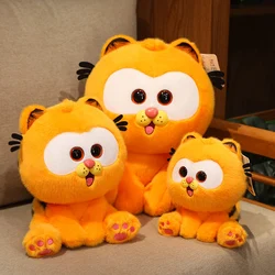 Śliczna kocięta Garfield pluszowa zabawka zabawna leniwy rudy kot wypchana lalka Anime Kitty Peluche urocze zwierzę poduszka na sofę prezent urodzinowy