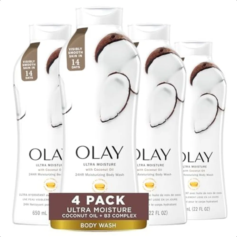 

Olay Body Wash for Women Ultra Moisture 24hr Moisturizing Hydrating Refreshing B3 Vitamin Complex Free of Parabens Phthalates F