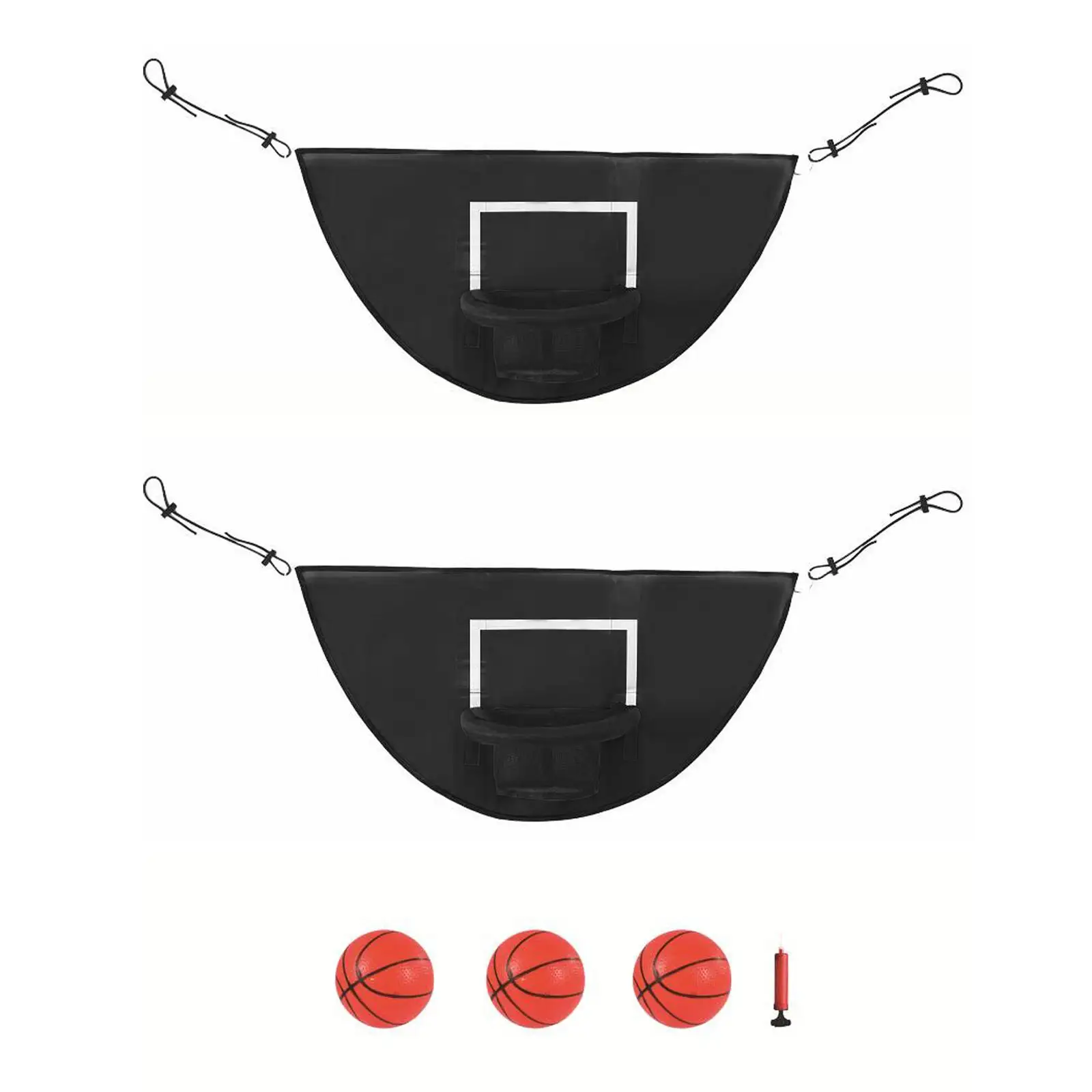 Mini-Trampolin-Basketballkorb-Torspiel, robust für Dunking, wasserdicht