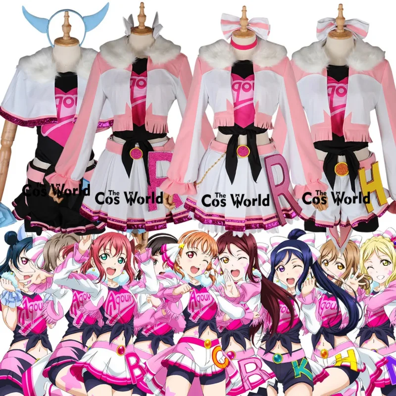 Love Live Sunshine Miracle Wave Watanabe You Takami Chika Ohara Mari Matsuura kanan Outfits Anime Customize Cosplay Costumes