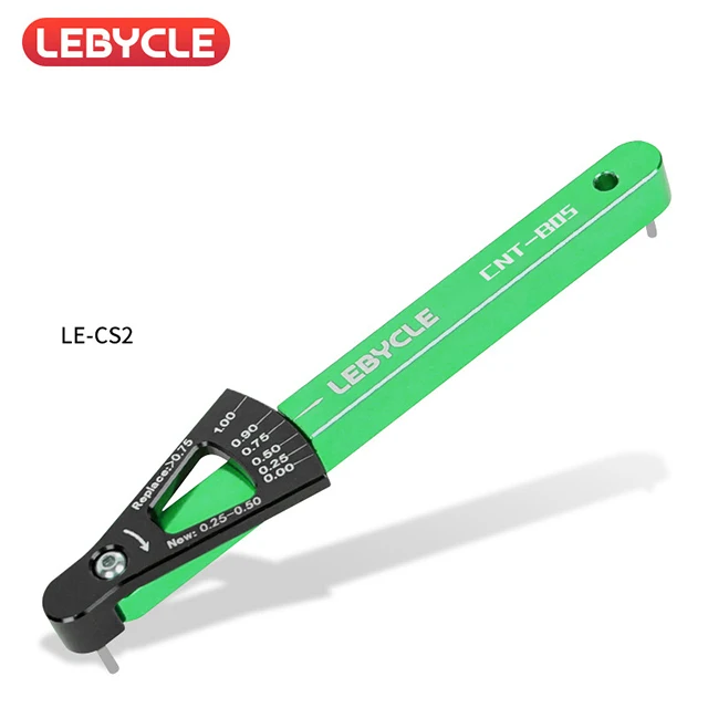 LEBYCLE 6-Farben Fahrradkette Verschleißanzeige Werkzeug Kettenglieder Checker MTB Rennrad Aluminiumlegierung Reparatur Präzise Werkzeuge