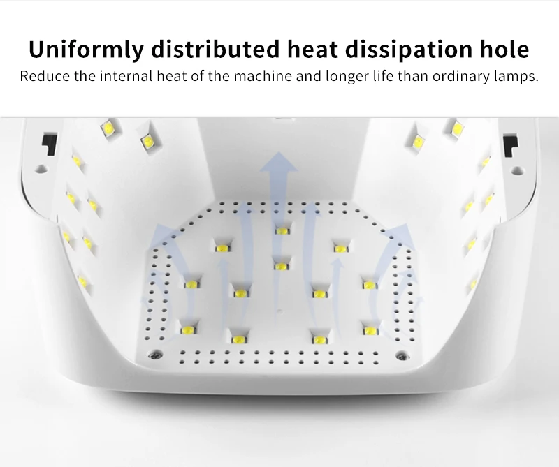 Lampa UV LED do paznokci 48W, 33 diody, bezprzewodowa, nowa, ładowalna, bezprzewodowa suszarka do paznokci do żelu, światło UV do manicure.