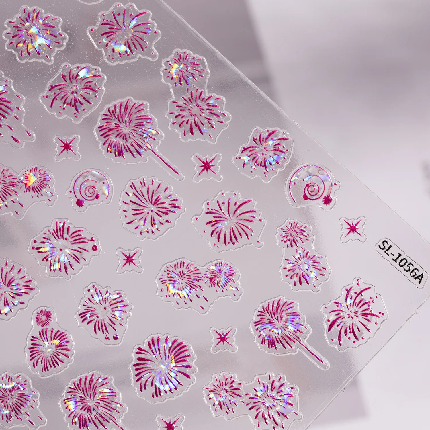 Pegatinas para uñas con bola de Navidad de Año Nuevo, calcomanías para uñas en relieve 5D, luz de concha 3D, accesorios de pegatinas DIY para uñas de árbol de Navidad