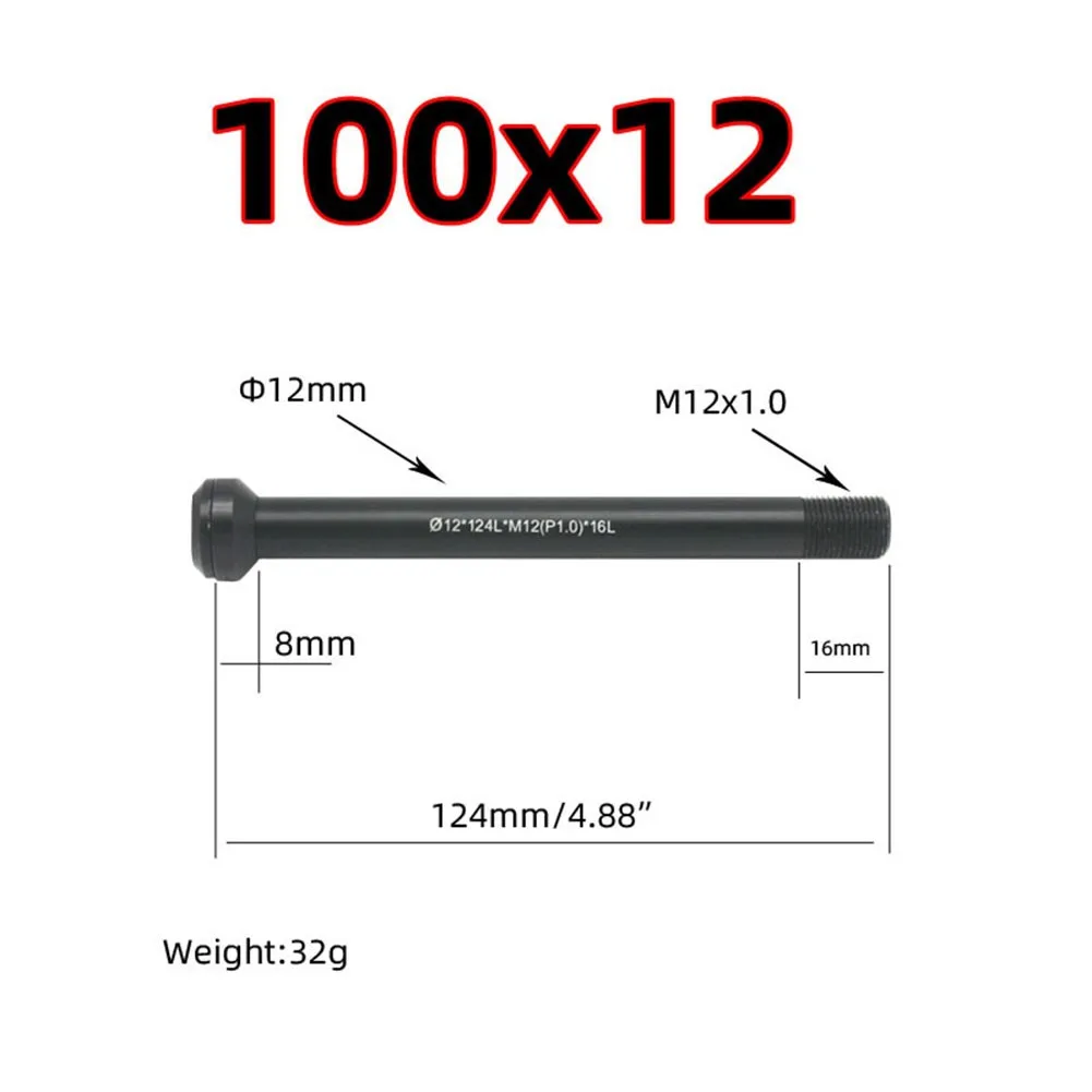 1x Thru As Hendel 32G/44G Aluminium Zwart Voor Boost Bmc Kubus Ghost 1*100X1 2Mm/142X2Mm/148X12Mm