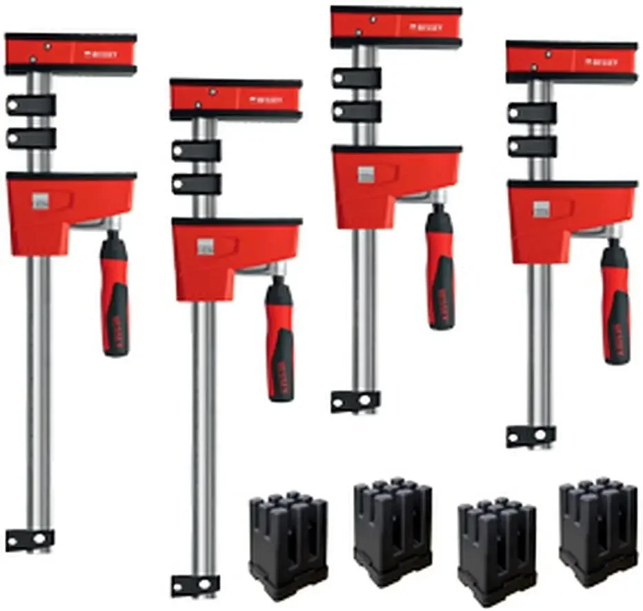 BESSEY KREK2440 K Body REVO Clamp Kit, 2 x 24 In., 2 x 40 In. and 1 set of KP Blocks - 1700 lbs Nominal Clamping Force. Spreadet