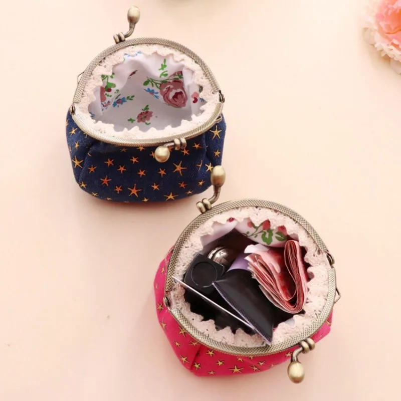 Denim Kleidung Münze Brieftasche fünfzackigen Stern kreative kleine Brieftasche Schlüssel Karte Tasche Retro handgemachte Damen halten kleine Tasche – Detail 11