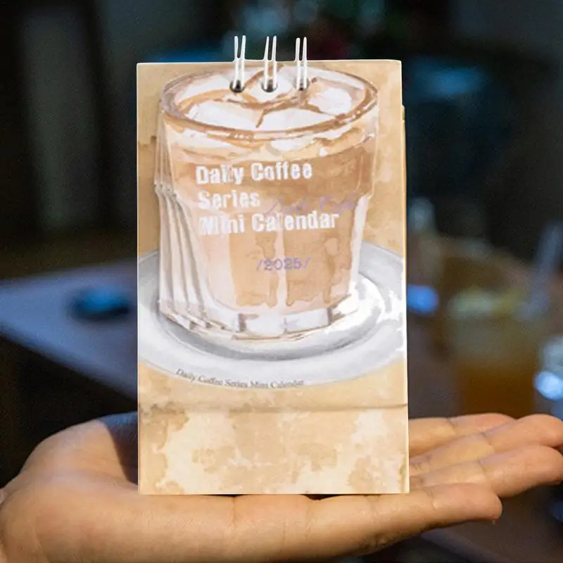 소형 커피 책상 달력, 휴대용 책상 달력, 학교 작업 교실용 미적 책상 달력
