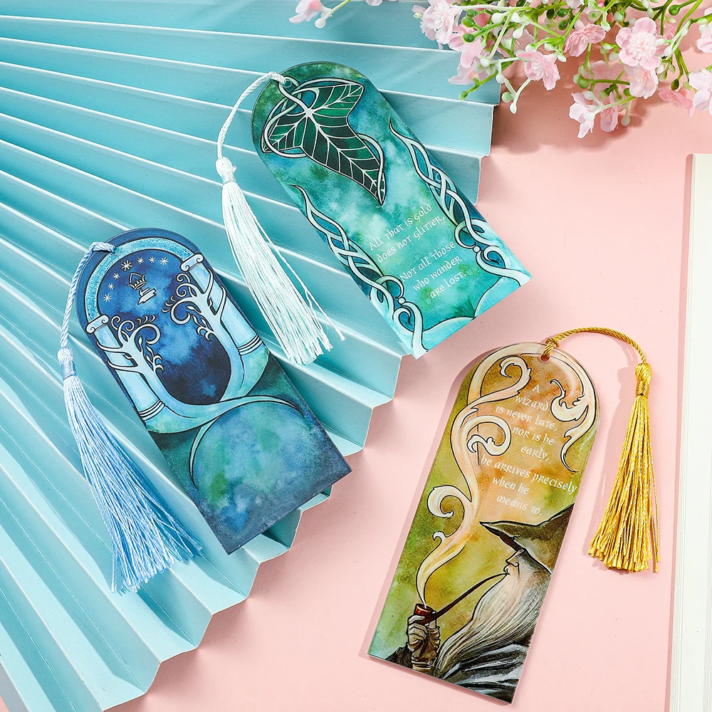 

Lord of the Rings Acrylic Bookmarks Fantasy Movie Lovers Collectible Gifts Fiction Fan Book Accessories
