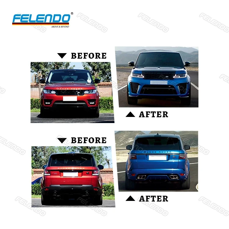 High Quality Svr Type Body Parts For Range Rover Sport 2014-2017 L494 Upgrade To Range Rover Sport 2018 L494 Facelift Body Kit