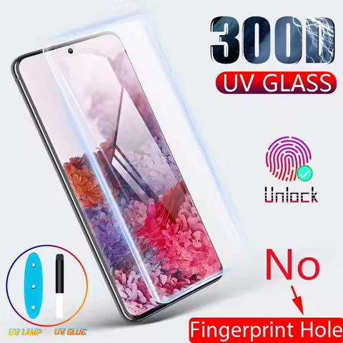 For Samsung Galaxy UV liquid Glue Tempered Glass A51 A52 Note 10 lite A50 A80 A90 A10 A20 A70 A22 A32 S20 21FE Screen Protector
