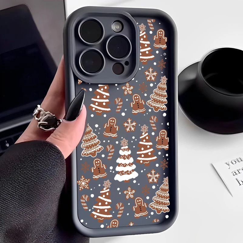 Phone Case For Realme 15 14 Pro 5G C71 C75 C53 C55 C63 C12 C20 C12 C21 11 12 13 Plus Cover Christmas Tree Snowman Silicone Sho