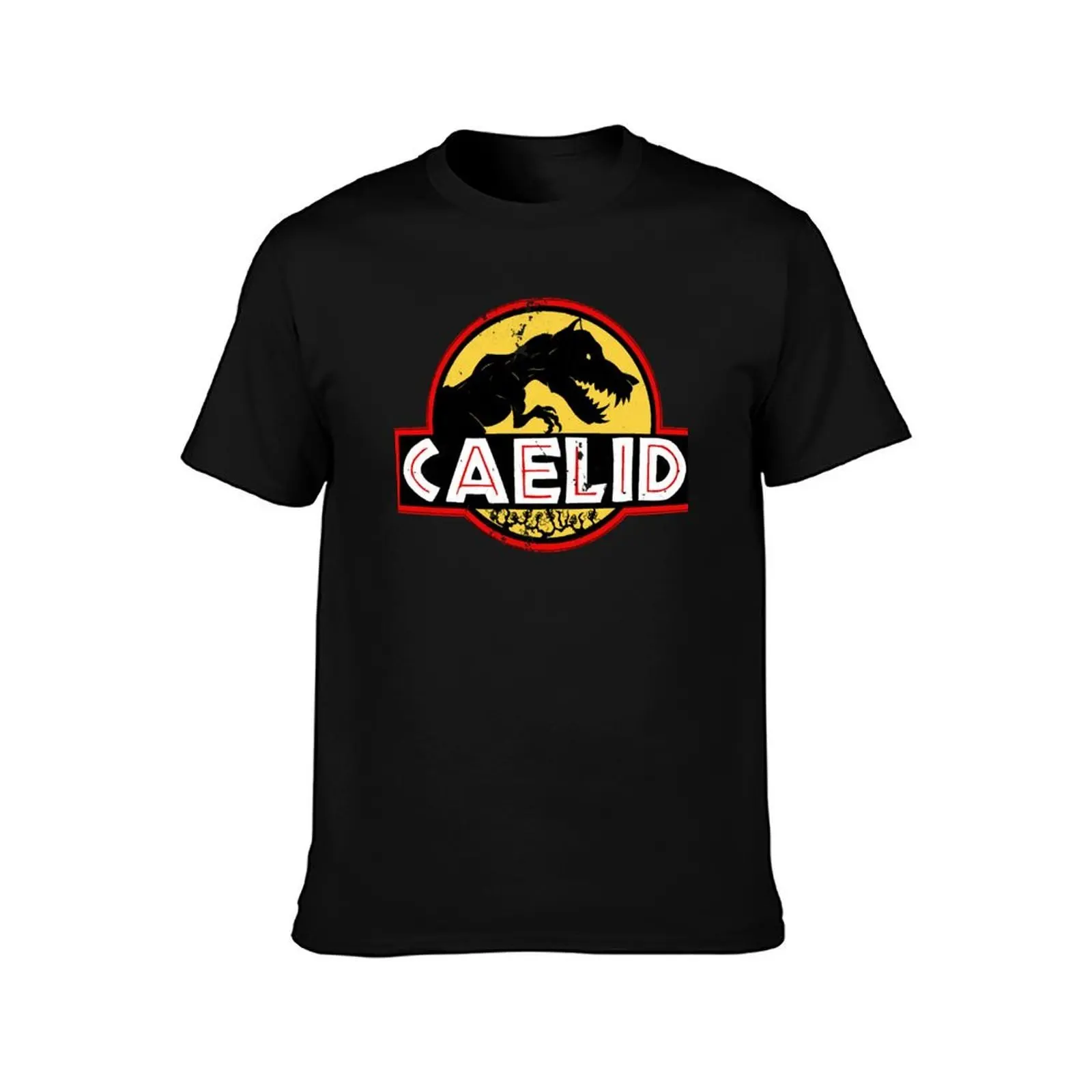 Welcome To Caelid2 T-Shirt, Summer Casual Cotton Tee, Oversized Streetwear Tops, Vintage Graphic Print, Loose Fit Short Sleeve