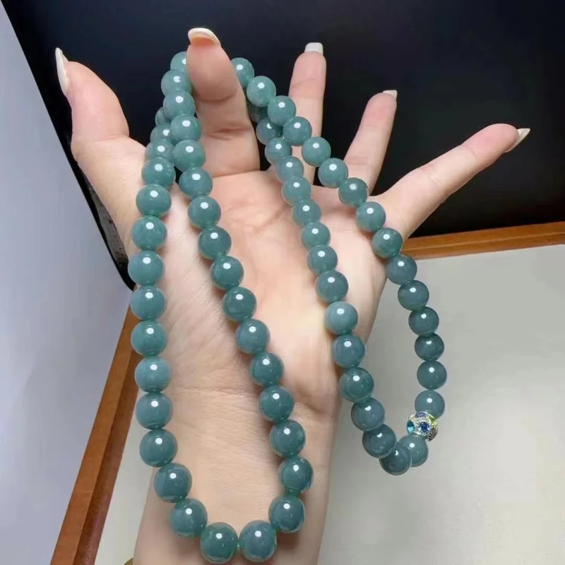 Natural A- Level Jade Long Chain Can Be Used as Multi-Circle Bracelet