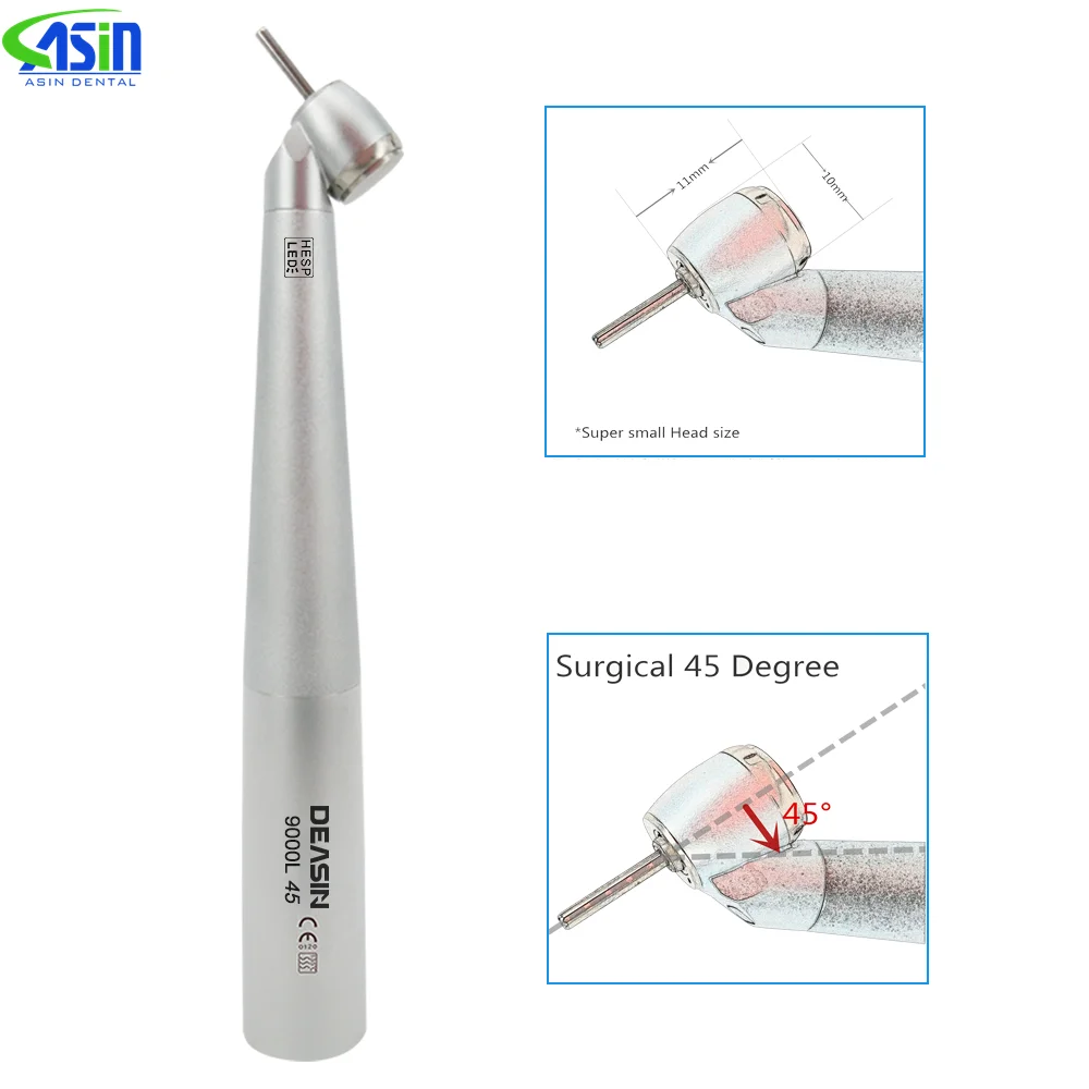 

DEASIN 9000L Dental 45 Degree high speed handpiece fiber optical Professional tooth extraction dentistry tools For KAVO coupler