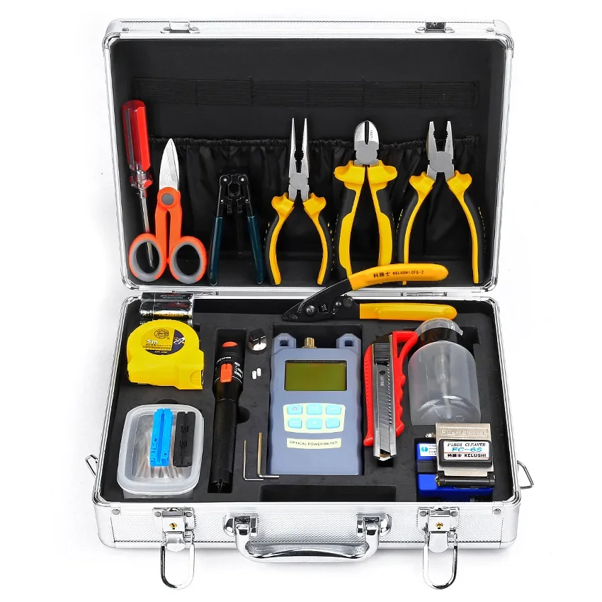 

High quality FTTH Fiber Optic Termination Tool Kit FIber Opticl tool box fiber tool kits