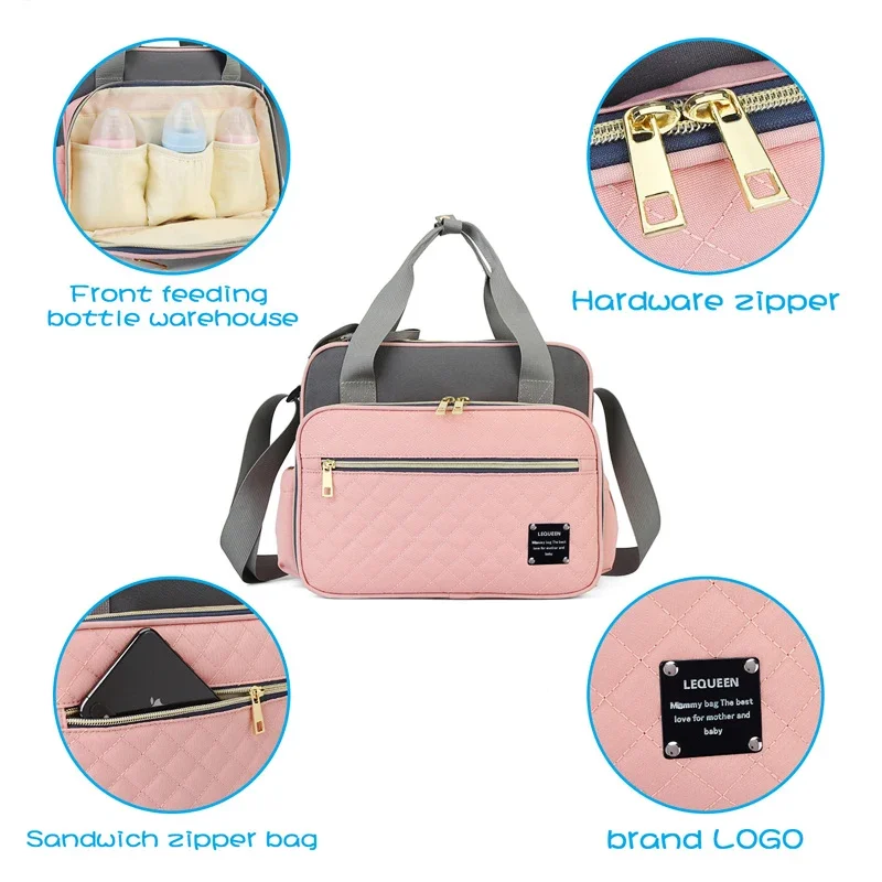 Diaper Bag Large Capacity Messenger Travel Bag New Style Waterproof Multifunctional Maternity Mother Baby Stroller Bags