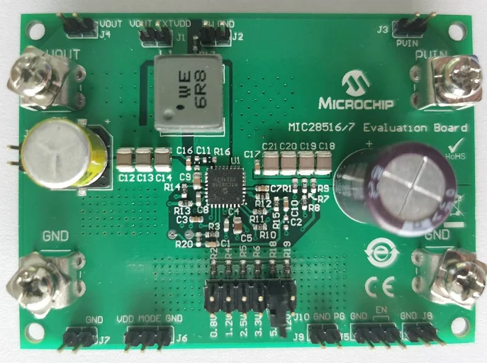 

MIC28517 Evaluation Board/70V/8A Evaluation Board Development Board Test Board