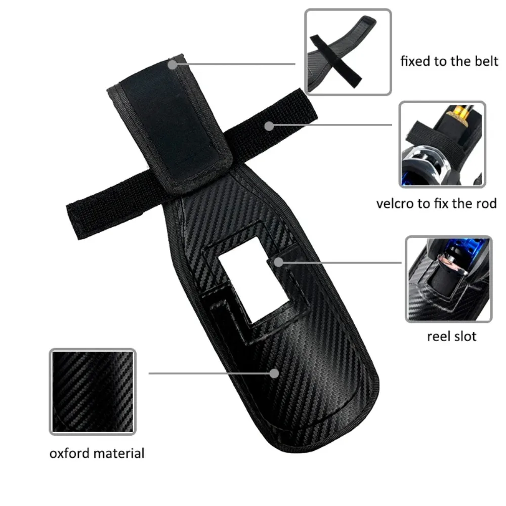 Bolsa porta cañas de cintura con soporte para caña y herramientas - imagen 3