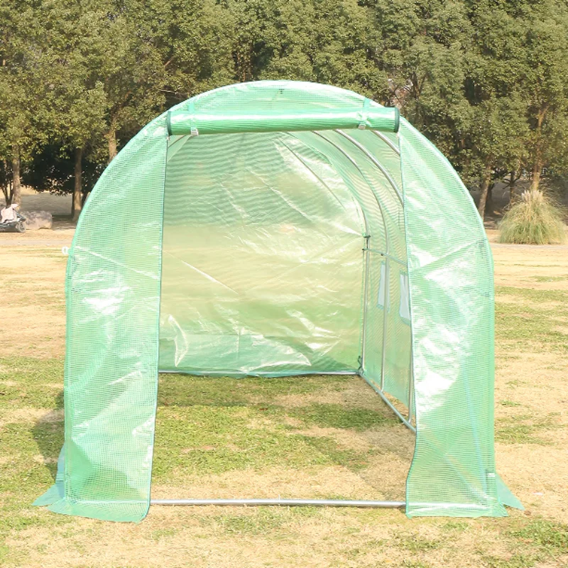 Heavy Duty Large Walk In Greenhouse Gardening Tunnel Hot House Outdoor Portable Warm Room For Vegetables Flowers Cold Resistant
