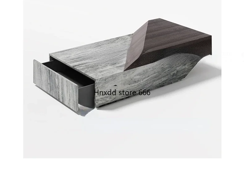 Marble wood furniture Nordic designer living room home creative architecture coffee table