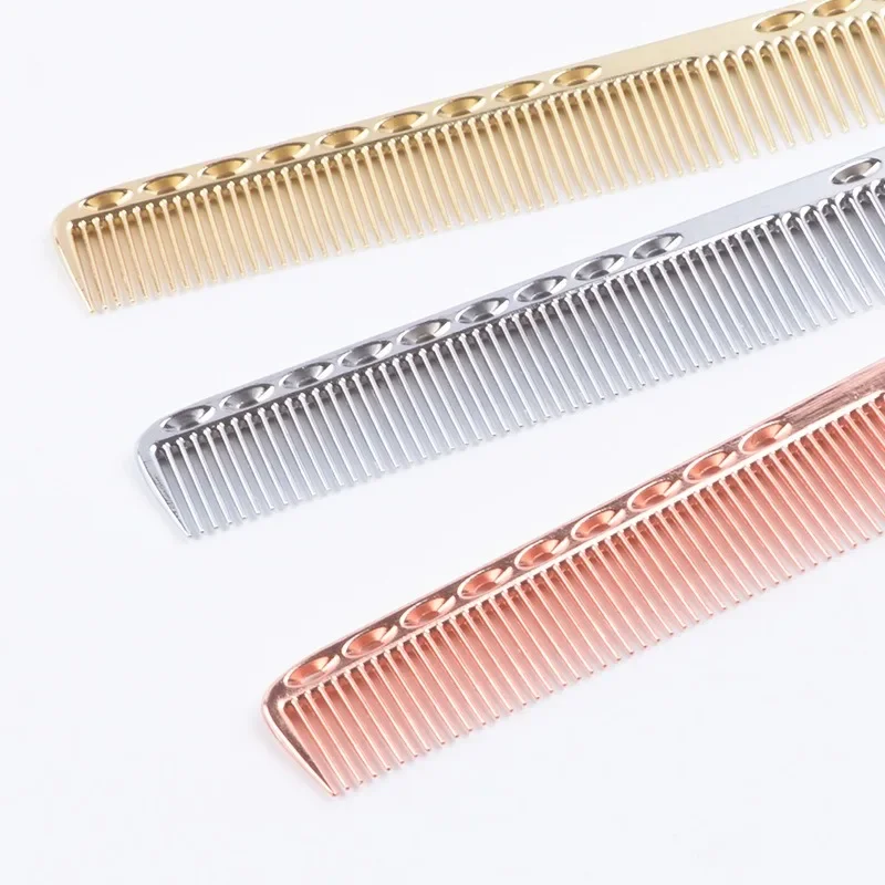 Space Aluminuml Hair Comb Pro Hairdressing Combs расческа для волос Hair Cutting Dying Hair Brush Barber Tools Salon Accessaries