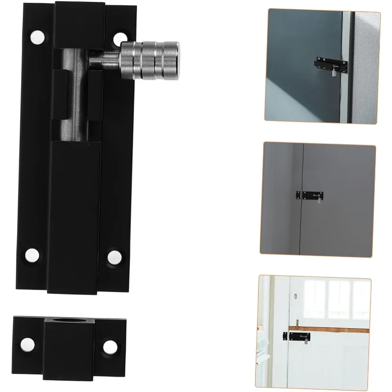 1 قطعة الثقيلة الشريحة الترباس مزلاج الباب سبائك الألومنيوم قفل للأبواب الخشبية سياج سقيفة ساحة بوابة الأمن تعزيز قفل الباب #5