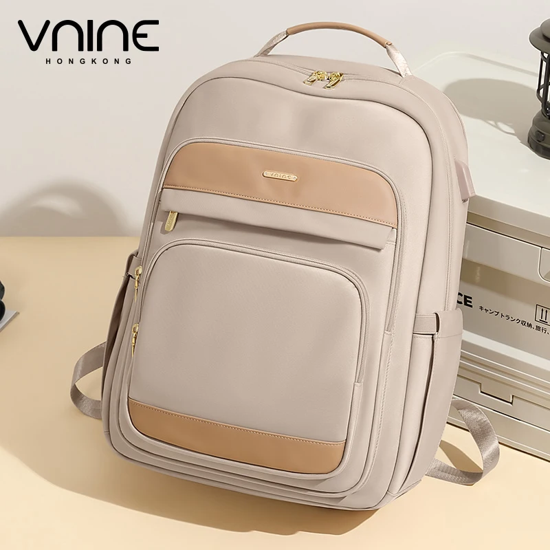 V.NINE Womens Backpack Bags Large Capacity Laptop 15 6 inch Backpack Woman Multipocket Anti Theft Back Pack Travel with usb Port