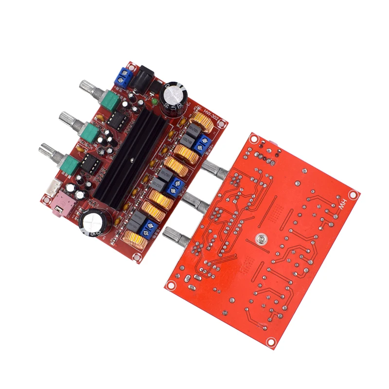 2.1 Channel Digital Power Amplifier Board 12V-24V Wide Voltage TPA3116D2 2*50W+100W