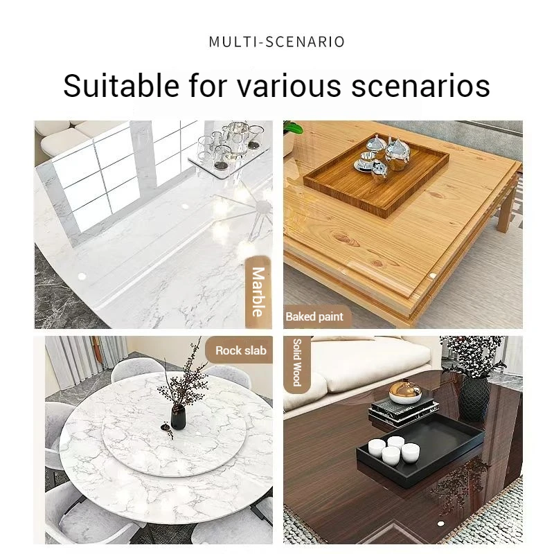 Прозрачная защитная пленка для мебели высокой четкости, устойчивая к царапинам и пятнам, легко чистящиеся мраморные обеденные столы