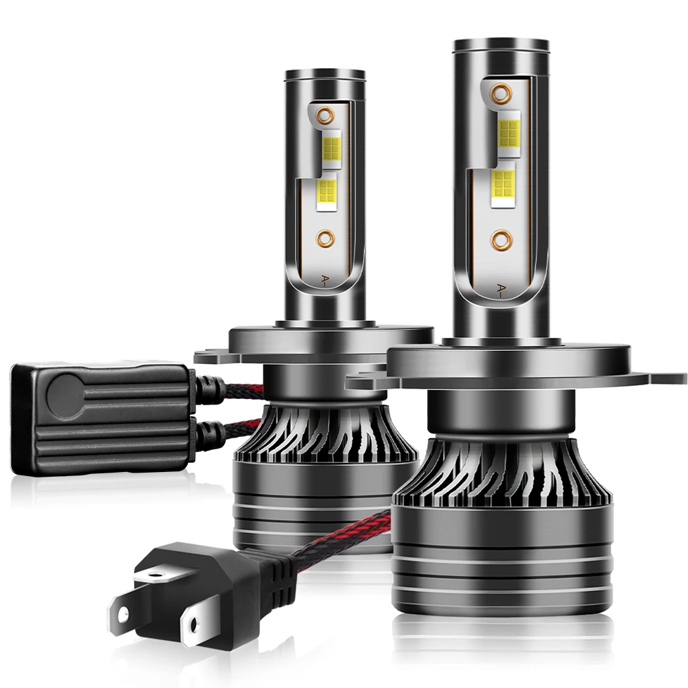 H4 LED Headlights Bulbs Canbus 20000LM High/Low Beam 150W Auto Headlamps DC12V 6000K White LED Bulbs