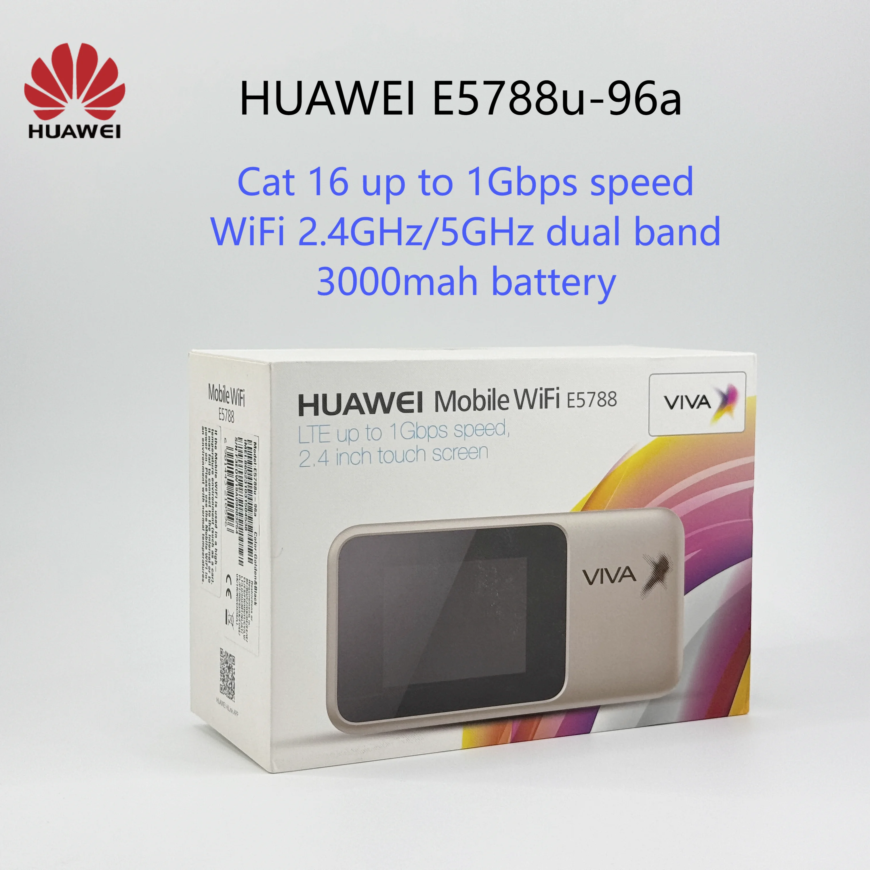 New original Huawei E5788 E5788u-9a Mobile Wifi 1G DL Speed Support NFC Bluetooth Data Transmit and Wake Up PK M1 MF980