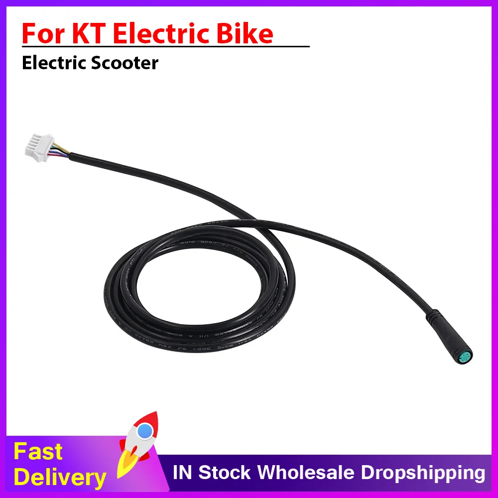 

Electric Bicycle Lithium Conversion Accessories LED Display 5pin Adapter Waterproof SM Connector Wire for KT Electric Bike