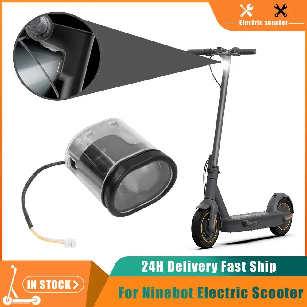 Electric Scooter Front Headlight Assembly Kit For Ninebot MAX G30 Electric Scooter Skateboard Head Safty Lamp LED Light Parts