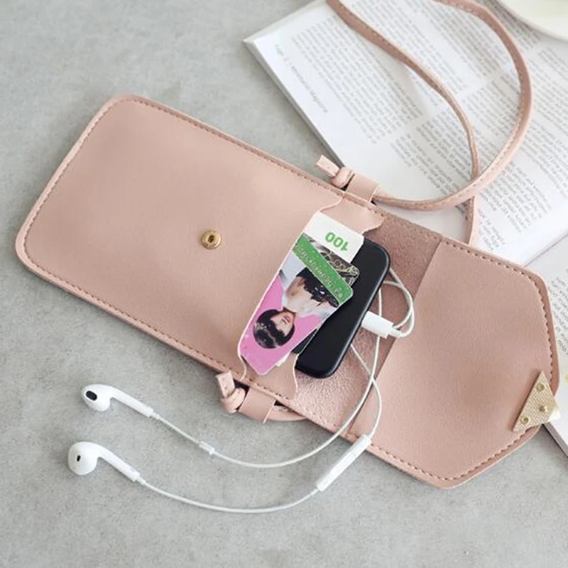 Women Bag For Phone Transparent 2024 Women Coin Purse Cross Shoulder Bag Girls Cute Phone Bags Mini Heart Type Hasp Mobile Pouch