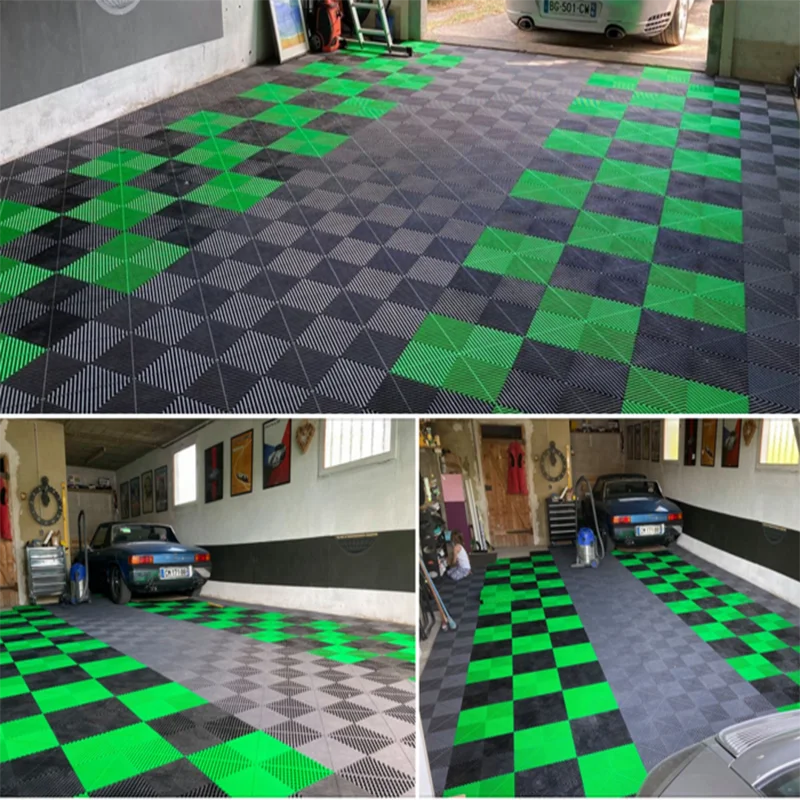 High Quality Garage Vented Tiles Anti Slip Motor Floor Garage Tiles Interlocking Garage Floor Car washshop