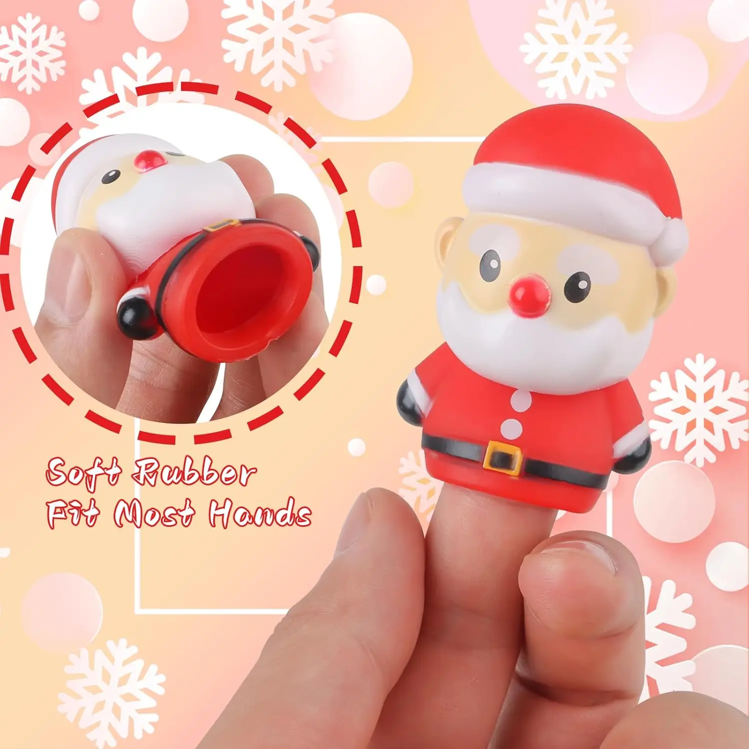 5PCS Kerst Vingerpoppetjes Kerstman Sneeuwpop Elanden Piraat Puppets Pop Feestartikelen & Kous Kleinigheidjes Cadeaus voor Kinderen