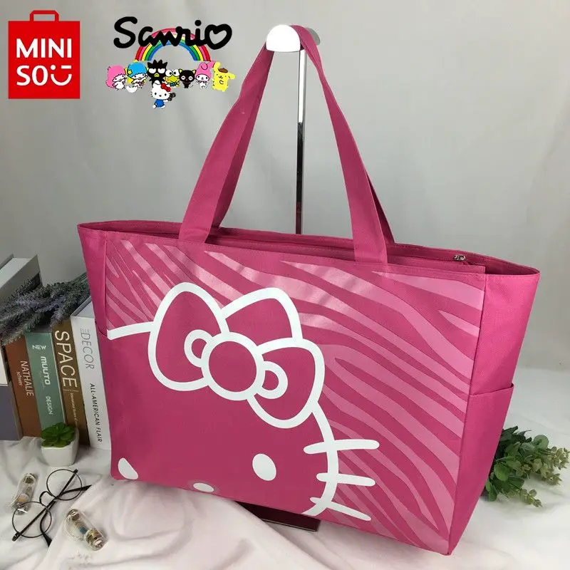 Minio Hello Kitty กระเป๋าใหม่กระเป๋าเดินทางทันสมัย, กระเป๋าเดินทางของของผู้หญิงที่มีคุณภาพสูงความจุขนาดใหญ่กระเป๋าเก็บของอเนกประสงค์