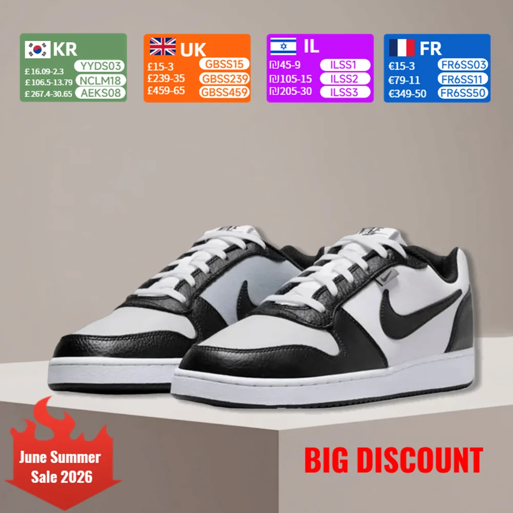 

Nike EBERNON Low-Top Unisex Premium Sneakers Classic Comfort & Cushioning Durable for Daily Wear AQ1774-102