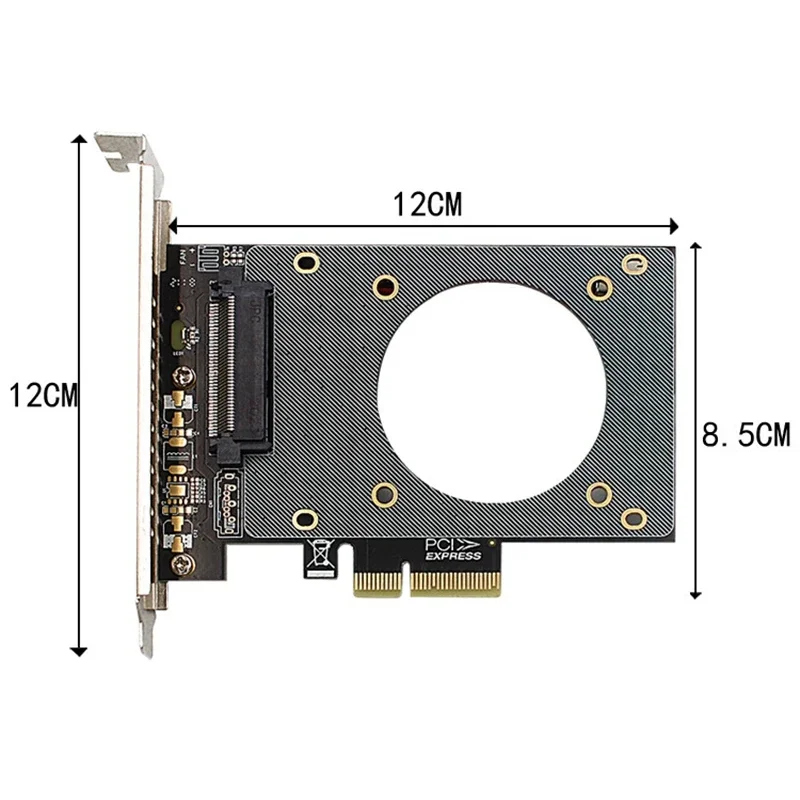 U.2 SFF-8639 To PCI-E X4 Expansion Card Adapter Support U.2 NVME SSD Riser Card GEN4 PCIe 4x 4000MB/s Fast For PCIE X4 X8 X16