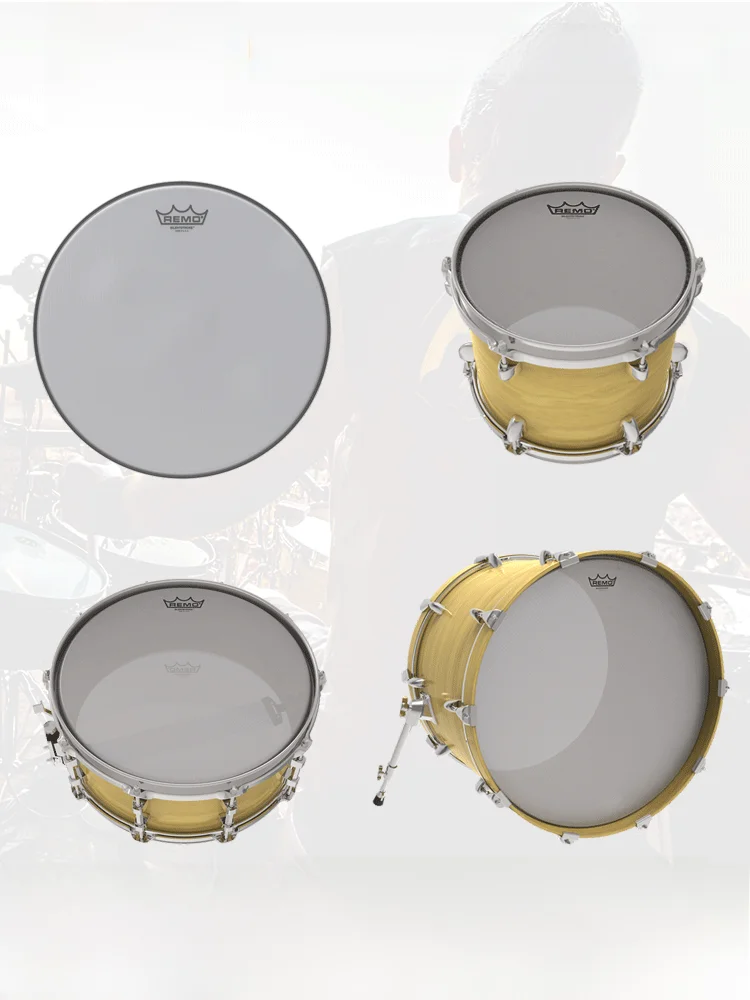 remo-drumheads-silent-me-snare-drum-4-inch-military-drum-22-inch-bass-drum-bot-drum-percussion-resonance-surface-instru