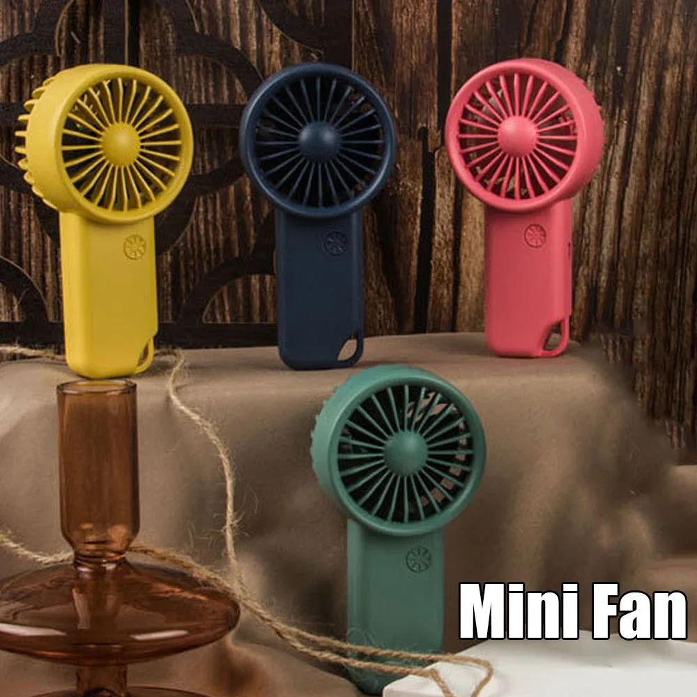 Przenośny mini wentylator z możliwością ładowania przez USB Wentylator ręczny Wbudowana bateria 500 mAh 3 prędkości Moc do podróży sportowych w biurze na świeżym powietrzu