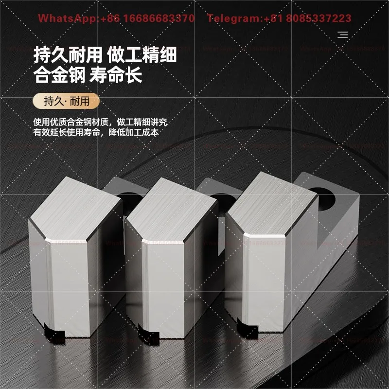 Soft Jaws L Type Step Heightened 120 Degree Pointed For 6 8 10 Inch Hydraulic 3 Jaw Chuck Forward Reverse Claw