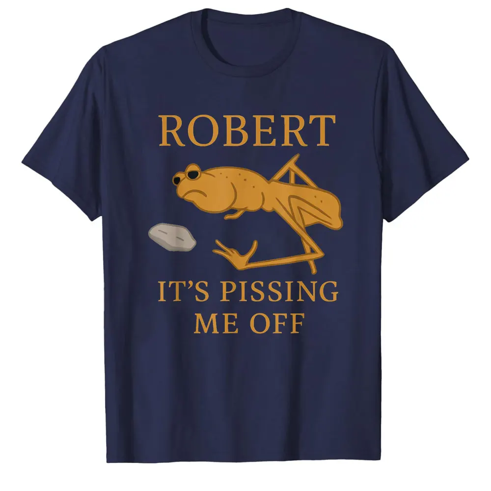 Marcus The Worm Robert It's Pissing Me Off T-Shirt  Anime Clothes Streetwear Harajuku Graphic T Shirts Cotton New Tees & Tops