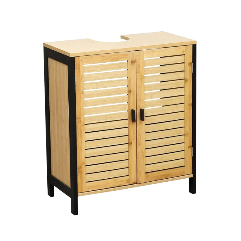 

Bathroom Wooden Storage Cabinet Bathroom Wall Cabinet Bamboo Mount Medicine 3 Tier Adjustable Cabinet With Metal Bracket