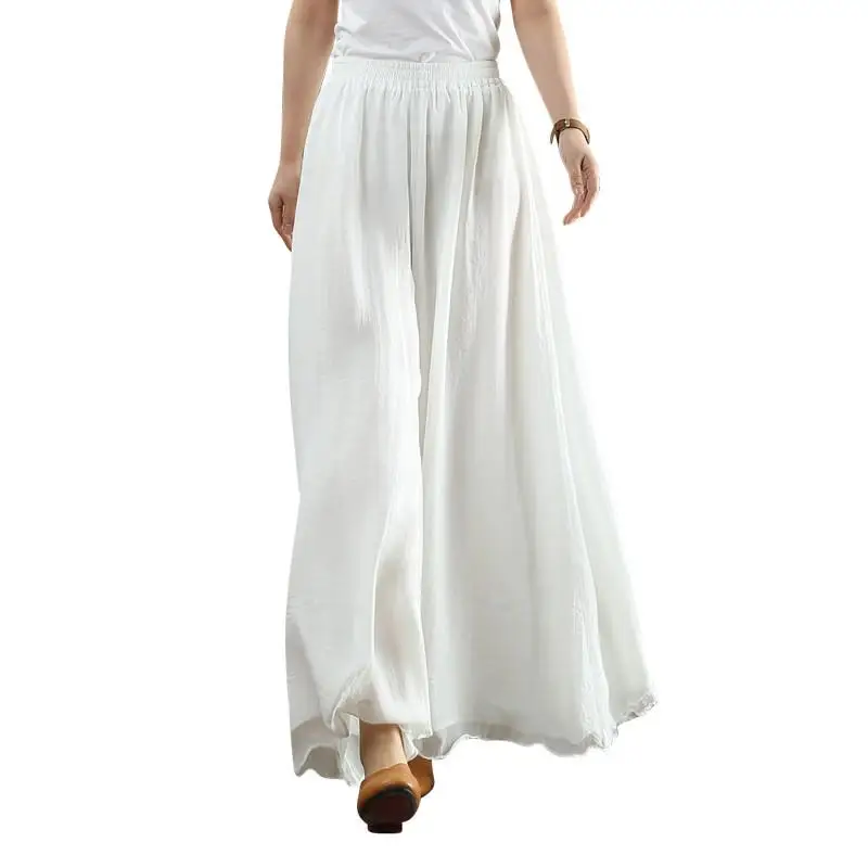 Ancient Sle Wide Leg Pants Zen Dance Wear Tea Person orm Yoga Pants Meditation Clothes Damen Freizeithose