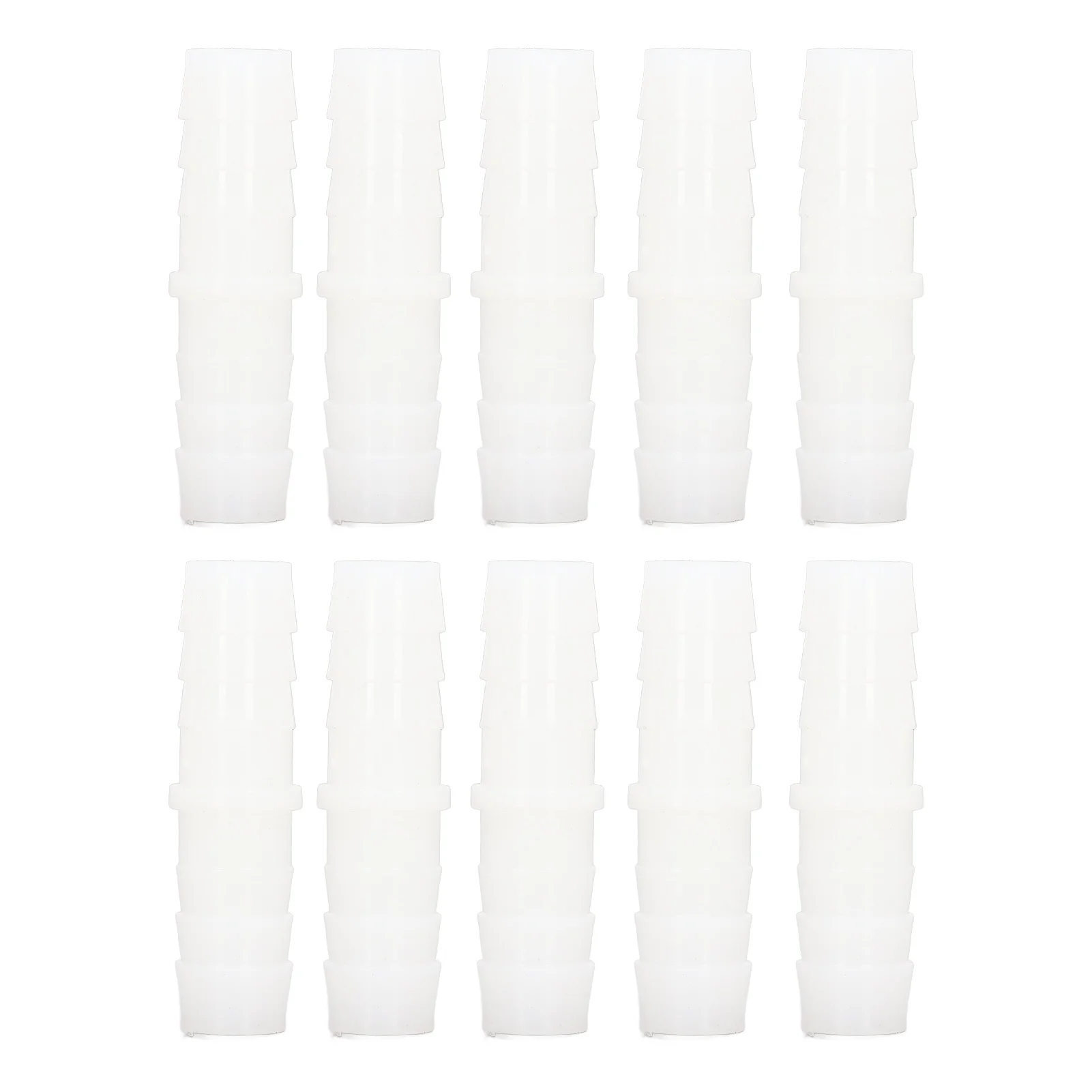 

10Pcs Plastic Hose Barb Fitting Straight Equal Barbed Splicer Mender Joint Union Adapter 14-14mm