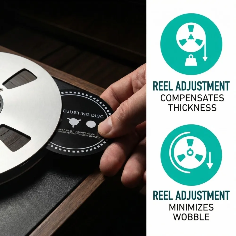Anti-slip Gasket for Nab HUB Adapter Silicone Black Reel Adjusting Disc Adapter Silicone Reel Disc Audio Repair