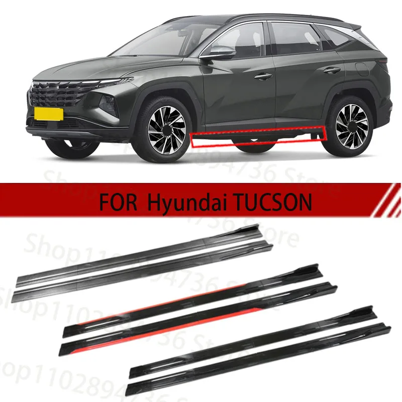 

FOR Hyundai TUCSON 2M Car Side Skirt Extension Plate Lip Separator Bumper 2.18M Racing Side Spoiler